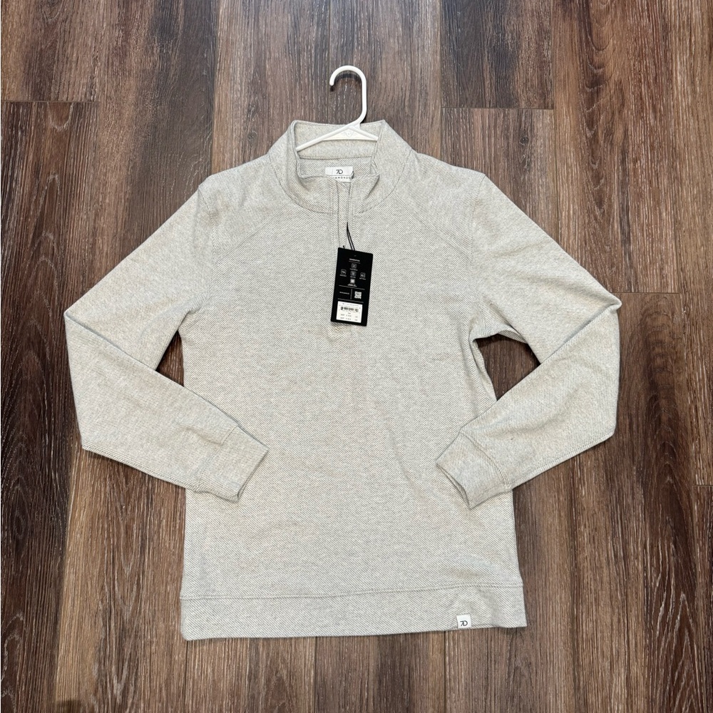 7 Diamonds women’s Light Gray Zip-Up Sweater. Size small